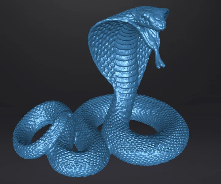 Mô hình rắn hổ mang (Cobra) in 3D chi tiết cực đỉnh - Image 1