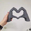 Mô hình 3D đôi bàn tay hình trái tim (Heart Hands) trang trí ý nghĩa - Thumbnail 1