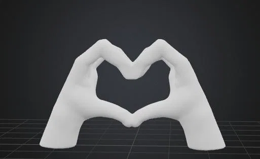 Mô hình 3D đôi bàn tay hình trái tim (Heart Hands) trang trí ý nghĩa - Image 4