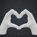 Mô hình 3D đôi bàn tay hình trái tim (Heart Hands) trang trí ý nghĩa - Thumbnail 4