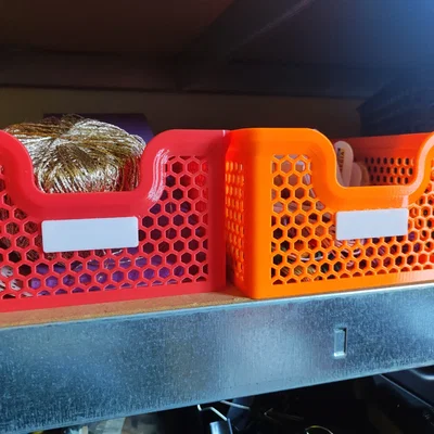 Nhãn cho Giỏ xếp chồng hình lục giác 140 x 200mm