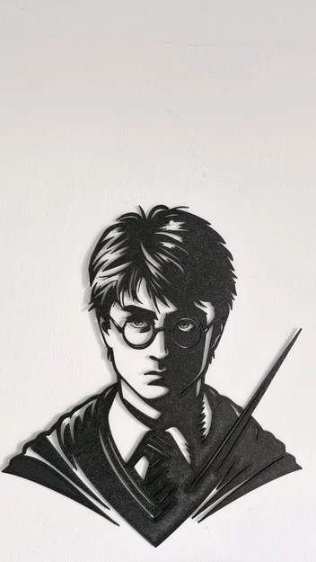 Mô hình tranh treo tường Harry Potter ấn tượng - File STL 3D - Image 1