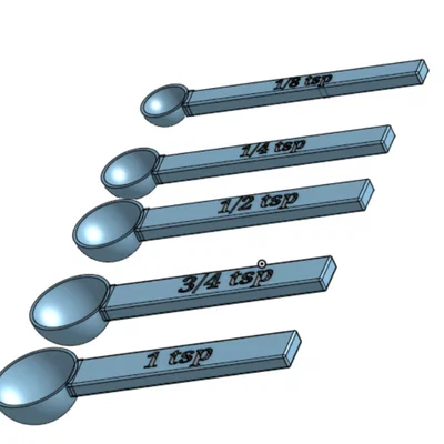Bộ thìa đong gia vị 3D tiện lợi chuẩn xác cho nhà bếp