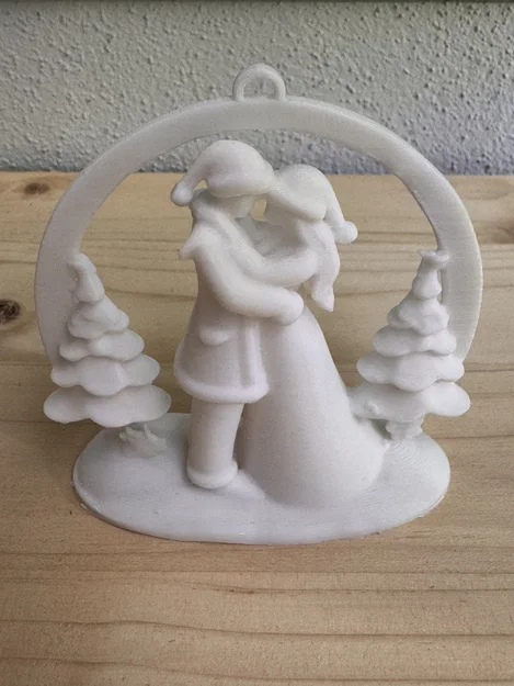 Mẫu in 3D Christmas Couple: Đồ treo trang trí Noel lãng mạn - Image 3