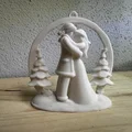 Mẫu in 3D Christmas Couple: Đồ treo trang trí Noel lãng mạn - Thumbnail 4