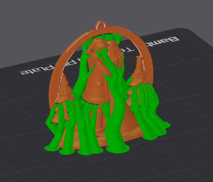 Mẫu in 3D Christmas Couple: Đồ treo trang trí Noel lãng mạn - Image 5