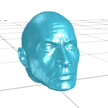 Mô hình đầu Dwayne "The Rock" Johnson