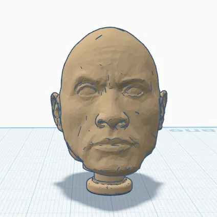 Phụ kiện gắn giày hình đầu The Rock - Thiết kế 3D độc đáo - Image 1