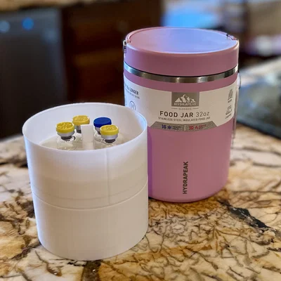 Khay gắn đựng 3ml vial cho bình thực phẩm Hydrapeak 18/32 oz