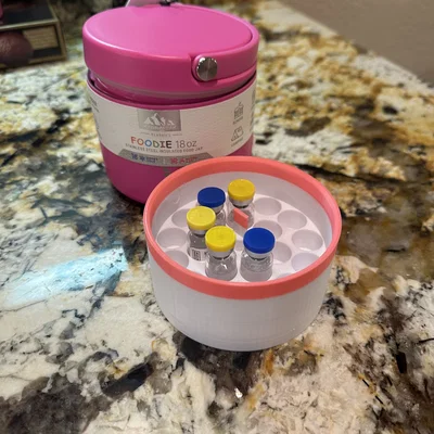 Khay gắn đựng 3ml vial cho bình thực phẩm Hydrapeak 18/32 oz