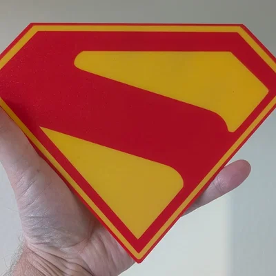 Mô hình huy hiệu biểu tượng chữ S - Superman 2025 3D Printing