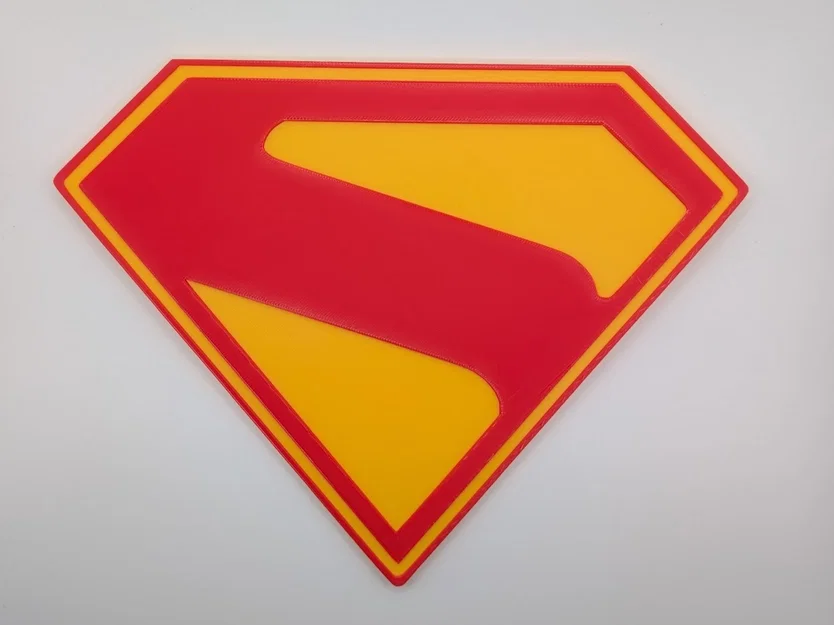 Mô hình huy hiệu biểu tượng chữ S - Superman 2025 3D Printing - Image 2