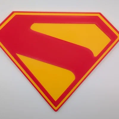 Mô hình huy hiệu biểu tượng chữ S - Superman 2025 3D Printing