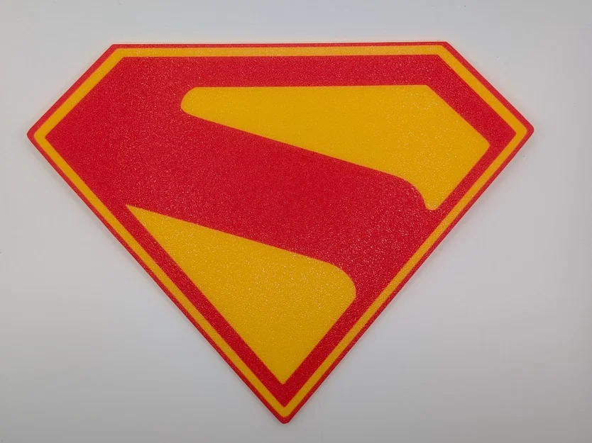 Mô hình huy hiệu biểu tượng chữ S - Superman 2025 3D Printing - Image 3