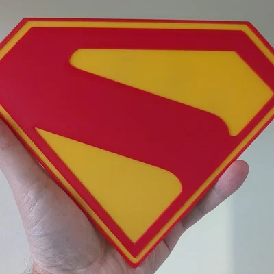 Mô hình huy hiệu biểu tượng chữ S - Superman 2025 3D Printing