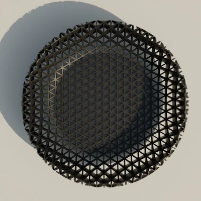 Tô Họa Tiết Tam Giác Xuyên Thấu - Dựng Đứng