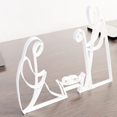 Mô hình trang trí Giáng sinh nghệ thuật nét vẽ (Nativity Scene) 3D