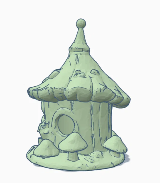 Mô hình hai ngôi nhà cổ tích cho yêu tinh nhỏ (Fairy House) - Image 1