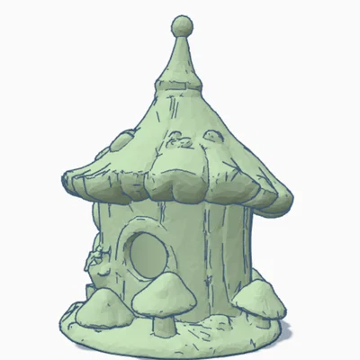 Mô hình hai ngôi nhà cổ tích cho yêu tinh nhỏ (Fairy House)