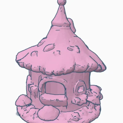 Mô hình hai ngôi nhà cổ tích cho yêu tinh nhỏ (Fairy House)