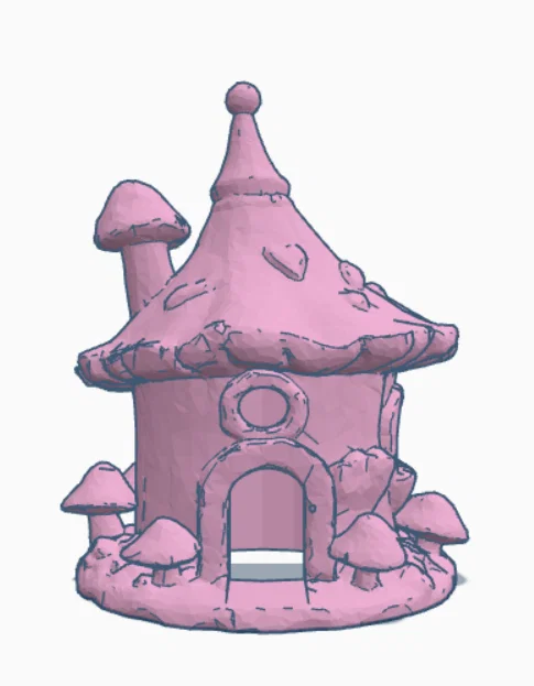 Mô hình hai ngôi nhà cổ tích cho yêu tinh nhỏ (Fairy House) - Image 4