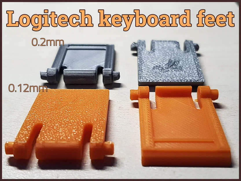 Chân đế bàn phím Logitech thay thế (20x30mm, 7 độ) - Image 1