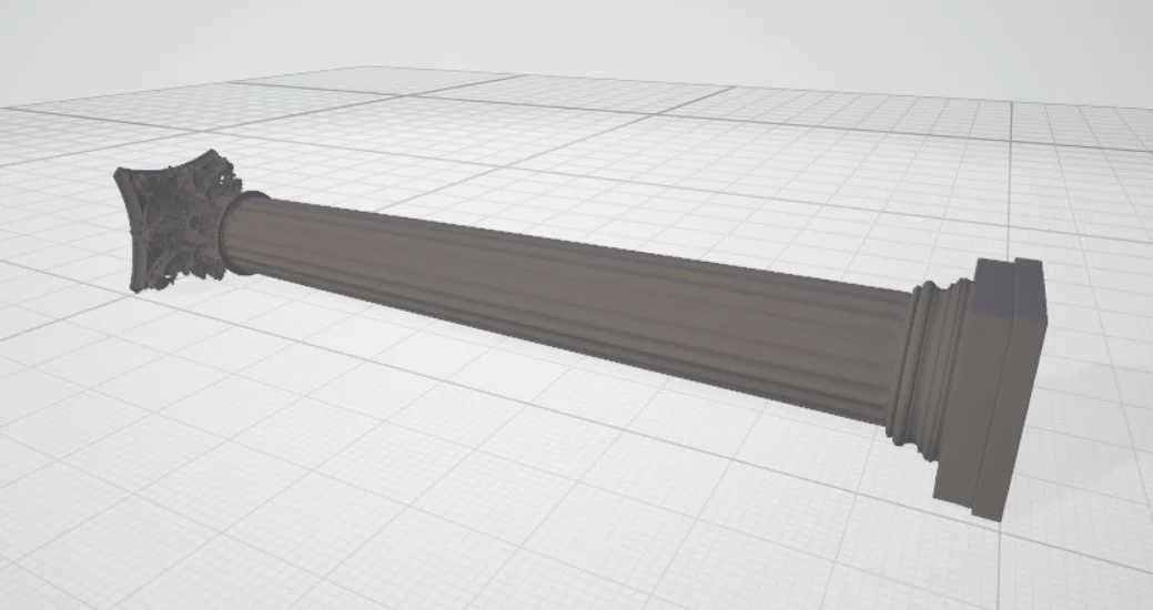 Mô hình cột trang trí kiến trúc cổ điển cho in 3D - Image 2