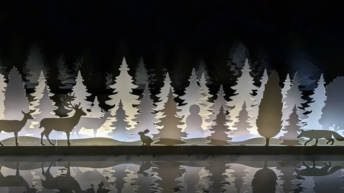 Đèn trang trí Silhouette Giáng sinh - Image 1