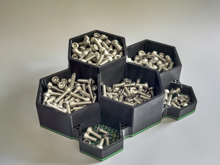 Khay Tổ Chức Hình Lục Giác 6 Ngăn Với Độ Cao Linh Hoạt - Image 1