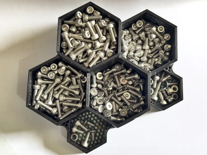 Khay Tổ Chức Hình Lục Giác 6 Ngăn Với Độ Cao Linh Hoạt - Image 3