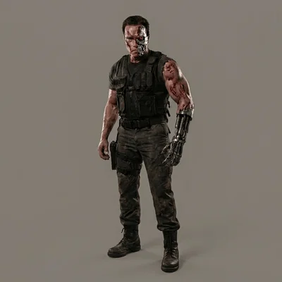Mô hình 3D Terminator - Crunching the Skulls (1984) cho người hâm mộ