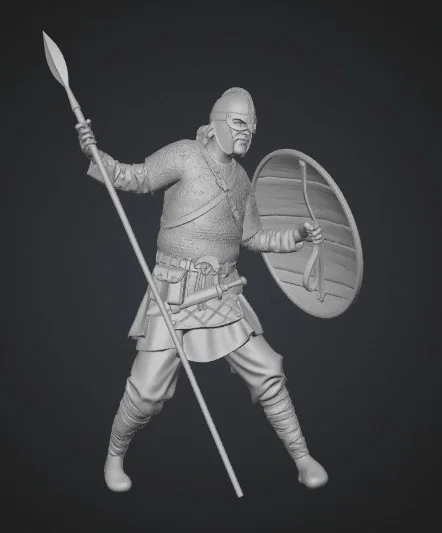 Mô hình Saxon Ealdorman - Tượng chiến binh Trung cổ in 3D chi tiết - Image 1