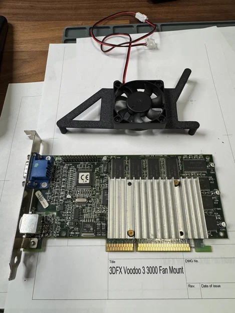 Ngàm gắn quạt 50mm cho 3DFX Voodoo 3 3000 - Image 2