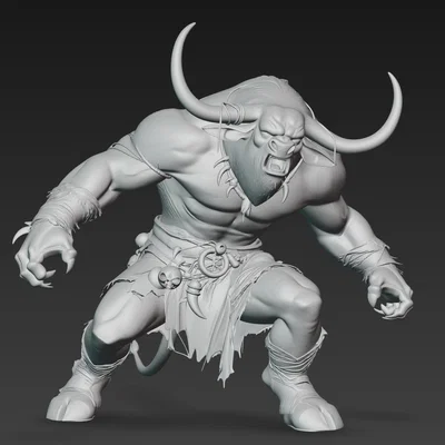 Mô hình Minotaur 3 - Chiến binh thần thoại cho in 3D