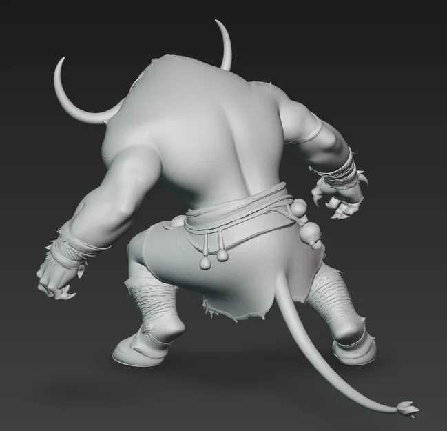 Mô hình Minotaur 3 - Chiến binh thần thoại cho in 3D - Image 3