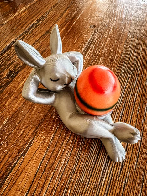 Mô hình thỏ Phục sinh thư giãn kèm khay giữ trứng in 3D - Image 1