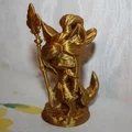 Mô hình Nữ chiến binh cáo Chibi (Fox Warrior) - In 3D không support - Thumbnail 1