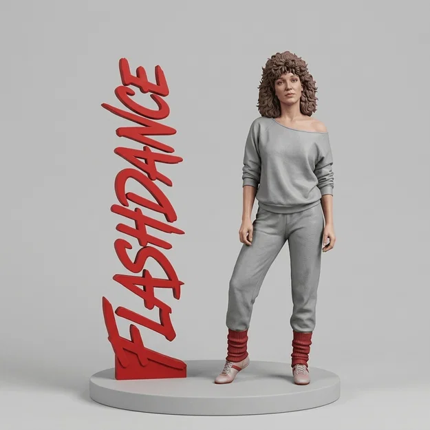Mô hình 3D Flashdance 1983 - Tái hiện biểu tượng điện ảnh kinh điển - Image 1