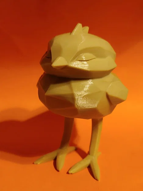 Mô hình chú gà con Phục sinh 3D - Thiết kế Low Poly đáng yêu - Image 1