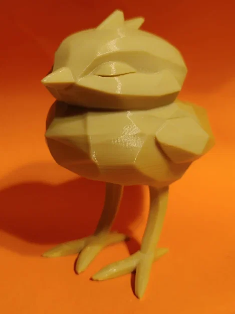 Mô hình chú gà con Phục sinh 3D - Thiết kế Low Poly đáng yêu - Image 2