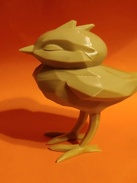 Mô hình chú gà con Phục sinh 3D - Thiết kế Low Poly đáng yêu - Image 3