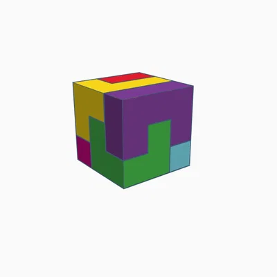 Puzzle Cube - Mô Hình Khối Lập Phương Ghép Hình