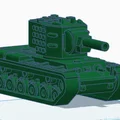 Mô hình xe tăng KV-2 tương thích LEGO in 3D cực chất - Thumbnail 1