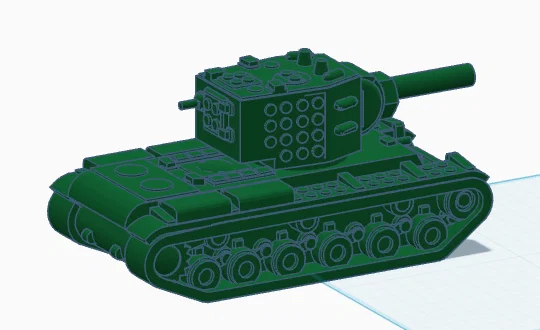 Mô hình xe tăng KV-2 tương thích LEGO in 3D cực chất - Image 2