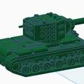 Mô hình xe tăng KV-2 tương thích LEGO in 3D cực chất - Thumbnail 2