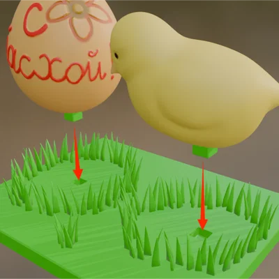 Mô hình trang trí gà con và trứng Phục sinh ấn tượng cho máy in 3D
