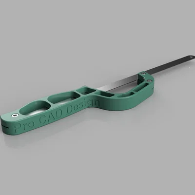 Tay Cầm Cưa Sắt In 3D (Hacksaw handle) Thiết Kế Cải Tiến