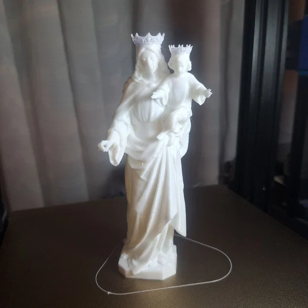 Mô hình 3D tượng Đức Mẹ Maria Auxiliadora đẹp và ý nghĩa - Image 1