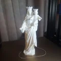 Mô hình 3D tượng Đức Mẹ Maria Auxiliadora đẹp và ý nghĩa - Thumbnail 1