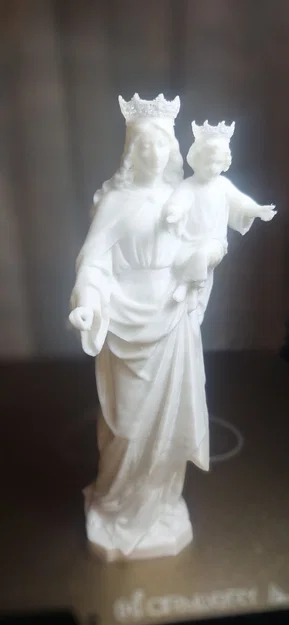 Mô hình 3D tượng Đức Mẹ Maria Auxiliadora đẹp và ý nghĩa - Image 2